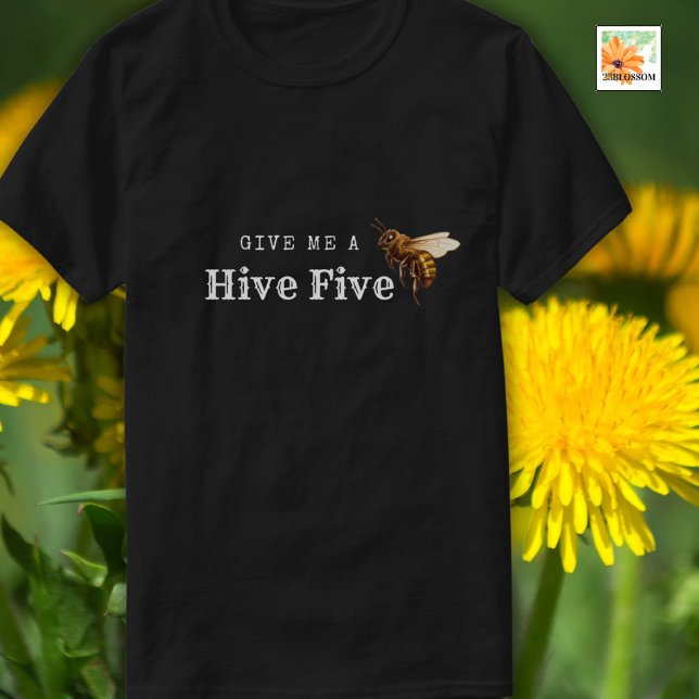 Camiseta HIVE Cinco apicultores, amante de mel de presente (Criador carregado)
