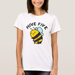 Camiseta Hive cinco engraçadas, cinco toques de abelha
