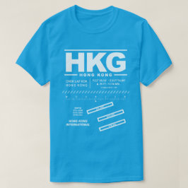 Camiseta HKG do Aeroporto Internacional de Hong Ko