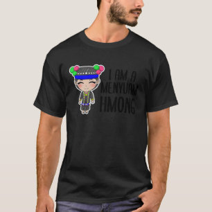 Camiseta Hmong Miao Orgulhosa Garota Tradicional Mulher Hmo