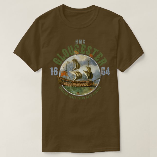 Camiseta HMS Gloucester (Frente do Design)
