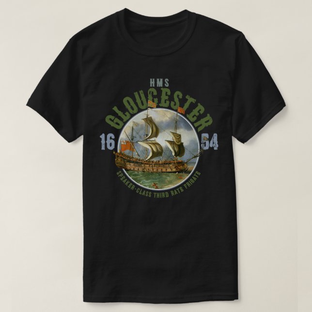 Camiseta HMS Gloucester (Frente do Design)