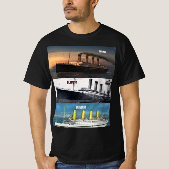 Camiseta hms titanic e sua irmã naves (Frente)