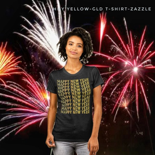 Camiseta HNY-Yellow-Gld (Criador carregado)