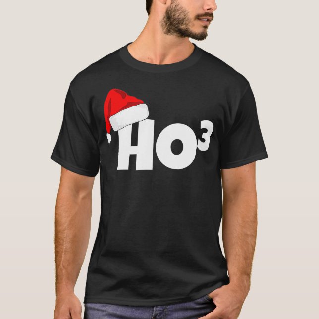 Camiseta Ho3 Encantado Natal HoHoHo Professor de Matemática (Frente)