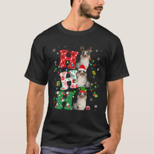 Camiseta Ho3 natalinas Papais noeis Elf Reindeer australian