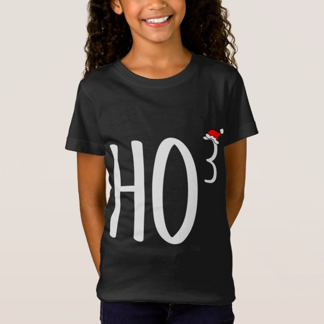 Camiseta Ho Cubed Ho Ho Ho Ho Professor Natal (Frente)