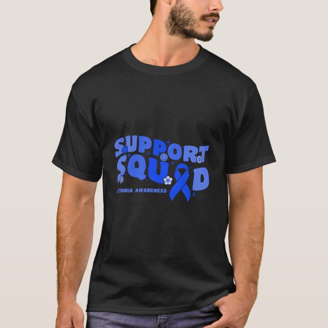 Camiseta Ho de Combate à Frisa de Sensibilização da Distoni (Frente)