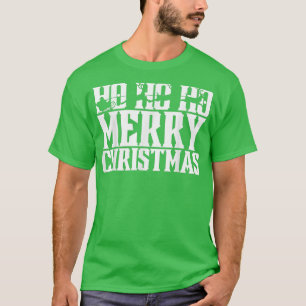 Camiseta Ho Ho Feliz Natal Santas Sleigh E Voando