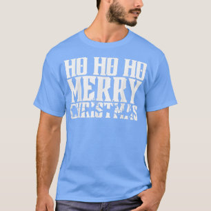 Camiseta Ho Ho Feliz Natal Santas Sleigh E Voando 