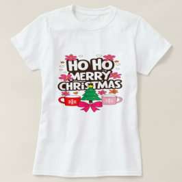 Camiseta Ho Ho Feliz Natal – Vibrações Aconchegantes de Fér