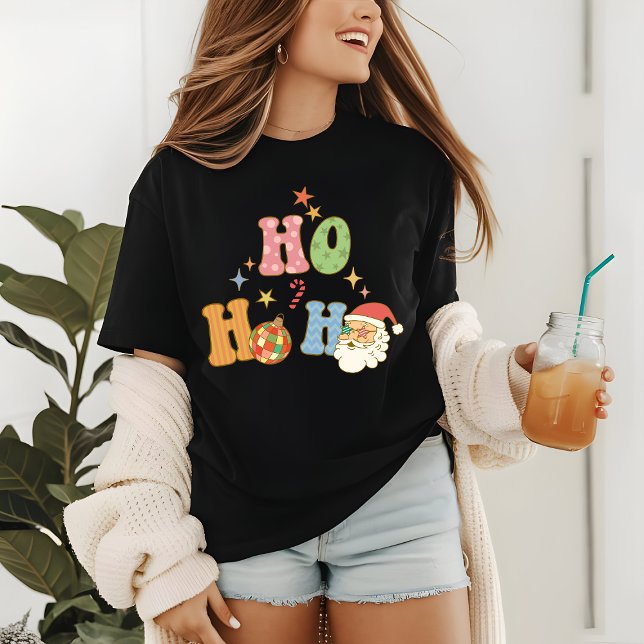 Camiseta Ho Ho Groovy Feliz Natal (Criador carregado)