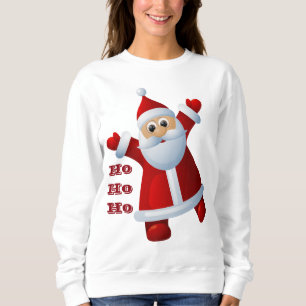 Camiseta HO! HO! HO! Bonito Papai Noel Feliz Natal