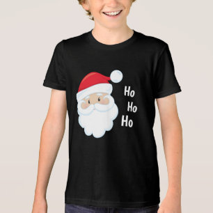Camiseta Ho Ho Ho branco vermelho dos feriados do Natal da