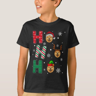 Camiseta Ho Ho Ho Chow Chow Dog Lover Correspondente ao Nat
