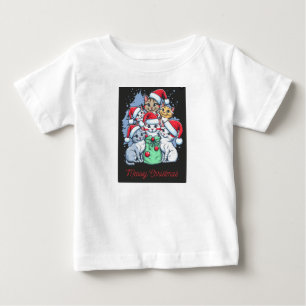 Camiseta Ho Ho Ho! Espalhe o estilo de animação de Natal"