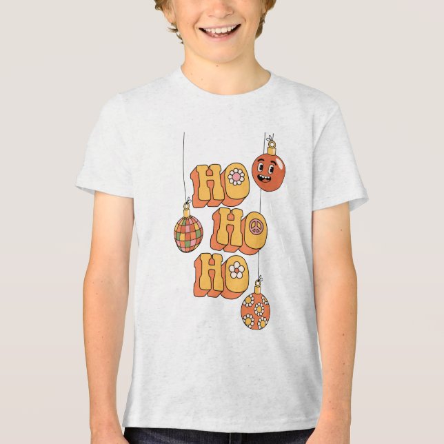 Camiseta Ho Ho Ho - Feliz Natal (Frente)
