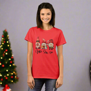 Camiseta Ho Ho Ho! Feliz Natal dos Gnomos Nórdicos