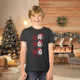 Camiseta Ho Ho Ho Futebol de Natal / Futebol