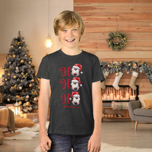 Camiseta Ho Ho Ho Futebol de Natal / Futebol