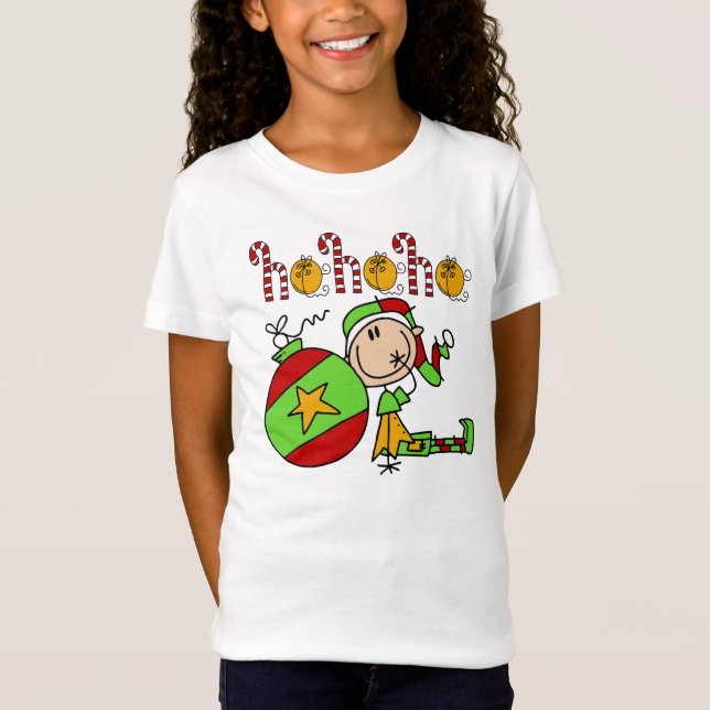 Camiseta Ho Ho Ho Holiday Elf (Frente)