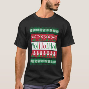 Camiseta Ho!Ho!Ho! Homens de Férias de Natal Feias