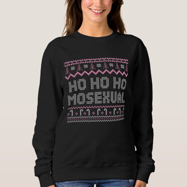 Camiseta Ho Ho Ho Mosexual Gay Pride Ugly Christmas Tree LG (Frente)