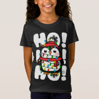 Ho Ho Ho Natal Luz Pinguim Bonito