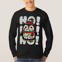 Ho Ho Ho Natal Luz Pinguim Bonito