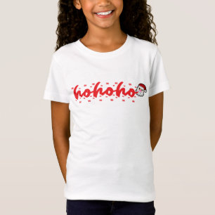 Camiseta Ho Ho Ho Papais noeis de Natal Moderno Minimalista