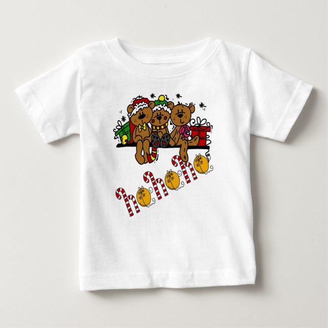 Camiseta Ho Ho Ho Teddy Bears (Frente)