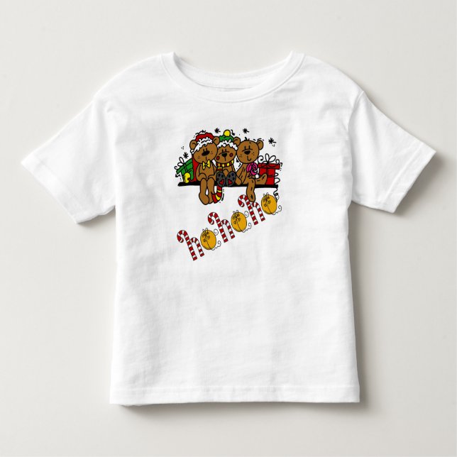 Camiseta Ho Ho Ho Teddy Bears (Frente)