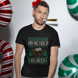 Camiseta Ho Ho Hold My Beer Funny Christmas