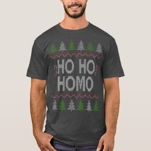 Camiseta Ho Ho Homo Homo Homossexual LGB Gay Ugly Natal