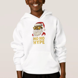 Camiseta HO HO HYPE – Santa Dourado