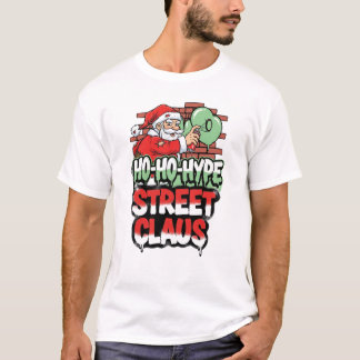 Camiseta Ho Ho Hype Street Claus Urban Santa Christmas T-Sh