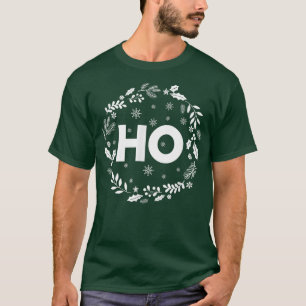 Camiseta Ho Ho Natal Ano Novo Papais noeis de neve no inver