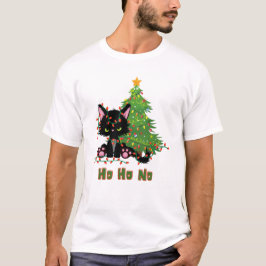 Camiseta HO HO NO Christmas Cat