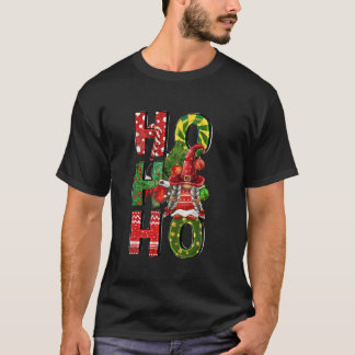 Camiseta Ho Ho Papais noeis Gnomos Buffalo Xadrez Homens de