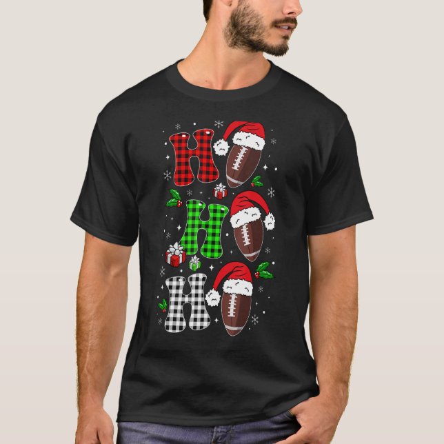 Camiseta Ho Ho Papais noeis Natal Americano (Frente)