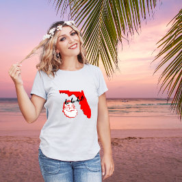 Camiseta ho-ho-quente! Feliz Natal Feriado do Estilo da Fló