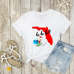 Camiseta ho-ho-quente! Papais noeis de Navegação de Natal n