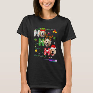 Camiseta Ho Ho Retrievers Ouro Xmas Outdoor Natal C
