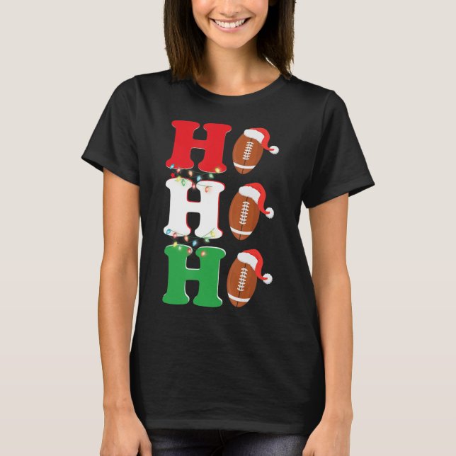 Camiseta Ho Ho Santa Hat - Natal (Frente)