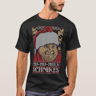 Camiseta Ho Ho Santa Schnikes feia ideia de presente de nat