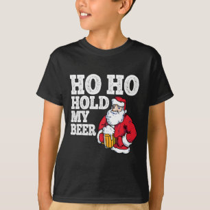 Camiseta Ho Ho Segurar A Minha Cerveja Eu Papai noel Bebend