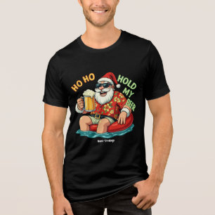 Camiseta Ho Ho Segure Minha Cerveja Papais noeis Engraçados