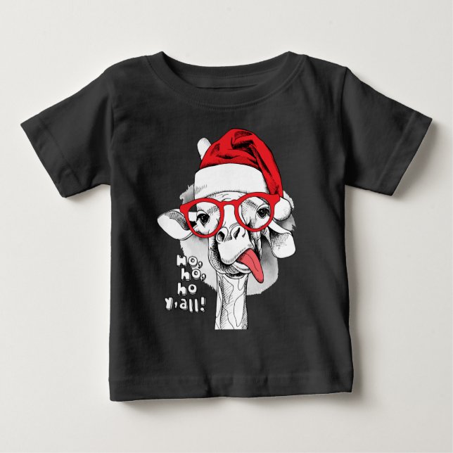 Camiseta Ho Ho Y'all Giraffe (Frente)