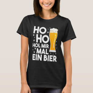 Camiseta Ho Hol Mir Mal Uma Bebida De Natal
