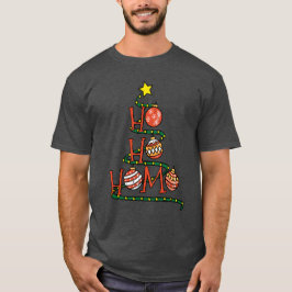 Camiseta "Ho Homo" Gay de Árvore de Natal w Bolas Engraçado